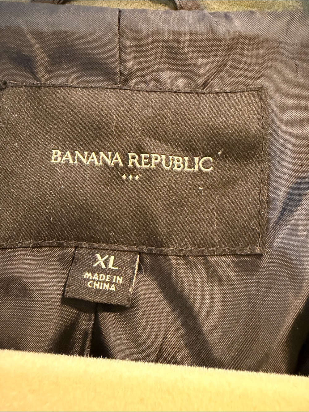 Banana Republic Factory Olive Green Suede Moto Jacket with Gold Hardware XL - Picture 8 of 9